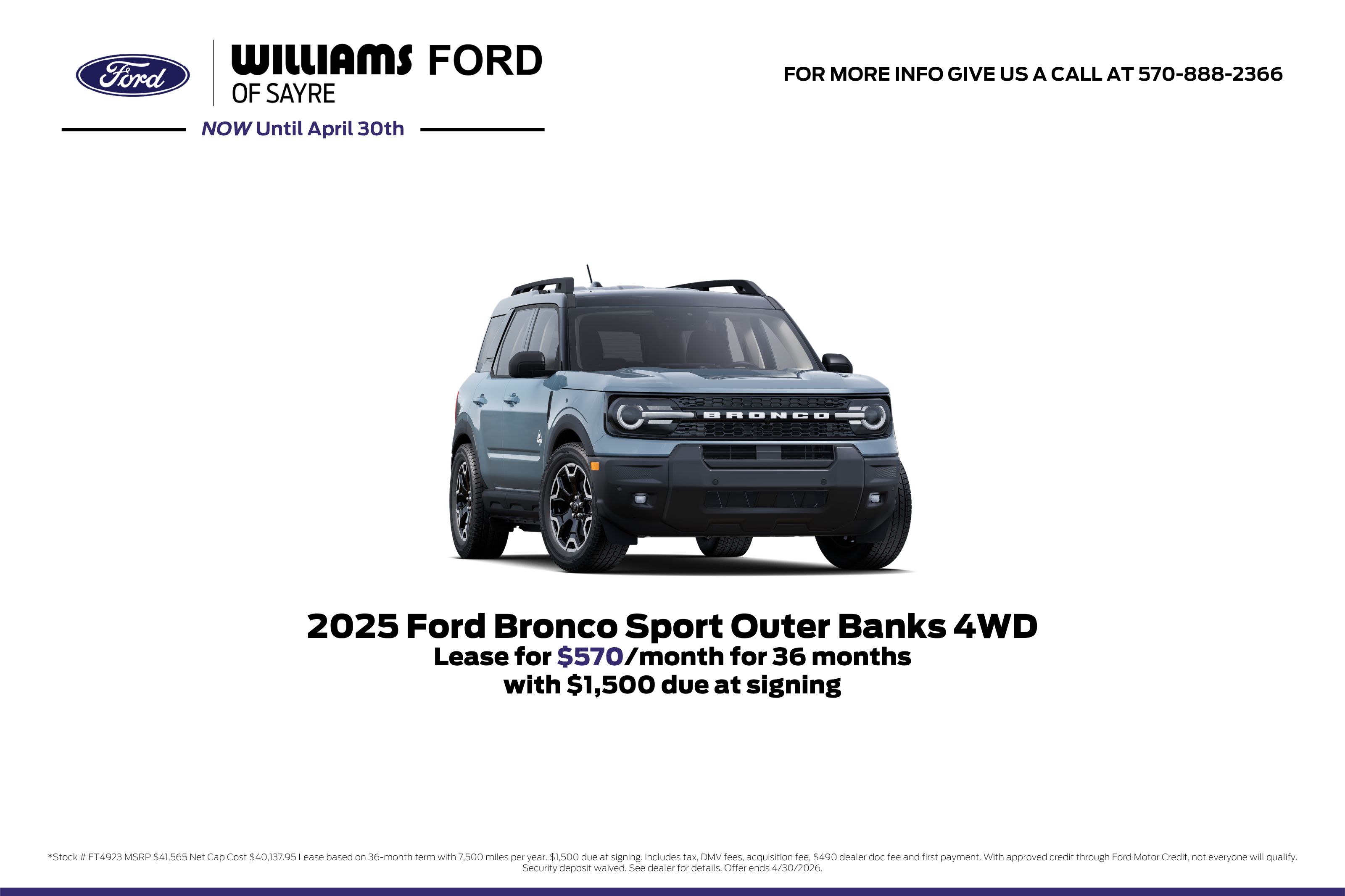 April Specials