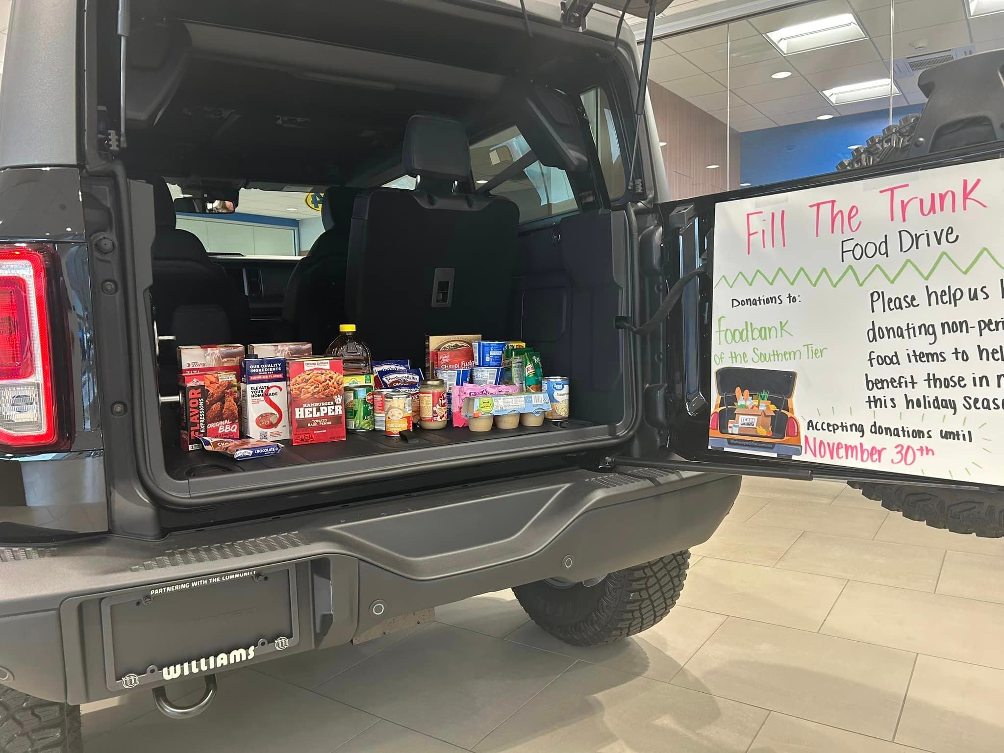 Fill the Trunk Food Drive 2024
