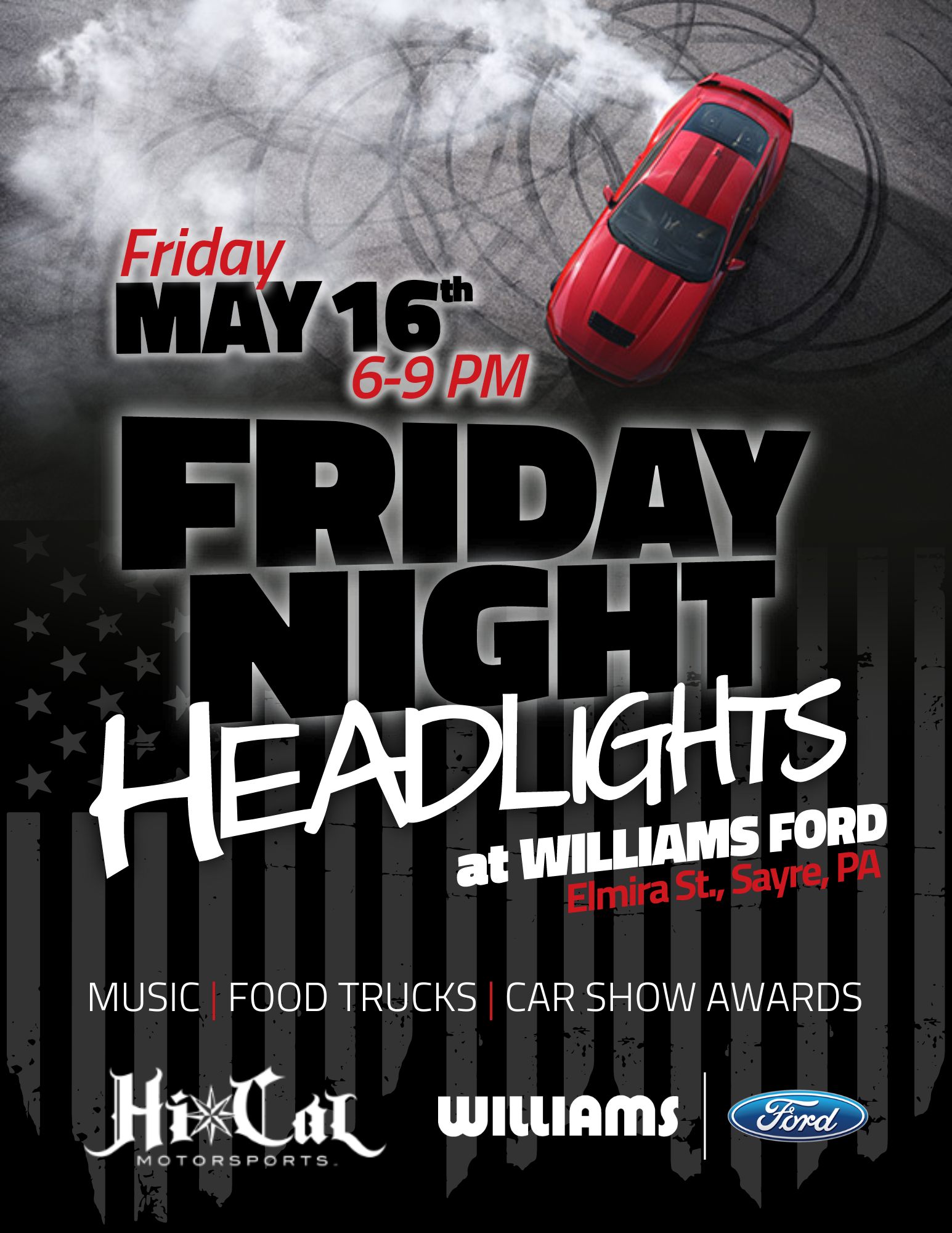 Friday Night Headlights Flyer 2025
